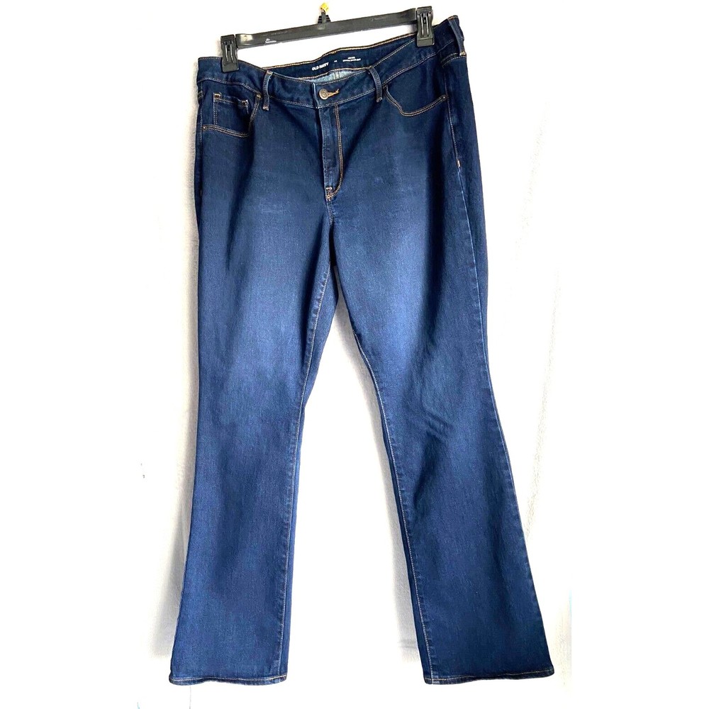 Old Navy Jeans Women's Size 16 Blue Denim Kicker Bootcut Mid-Rise Stretchy